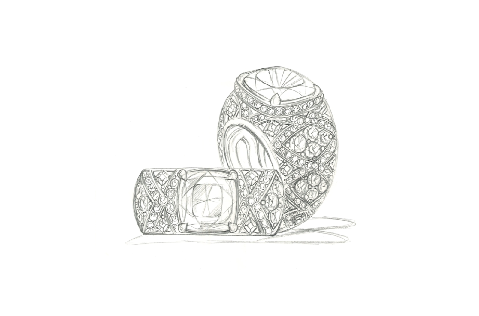 6.09ct nicht erhitzter Padparadscha Ceylon Saphir Ring mit D Flawless Diamanten, eingefasst in 18 Karat Weissgold