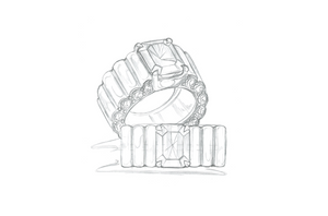 3.14ct Nicht erhitzer zweifarbiger australischer Saphir Ring mit D Flawless Diamanten, eingefasst in 18 Karat Gelbgold