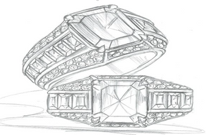 3.07ct D Flawless Golkonda Diamant Ring mit D Flawless Diamanten, eingefasst in 18 Karat Weissgold