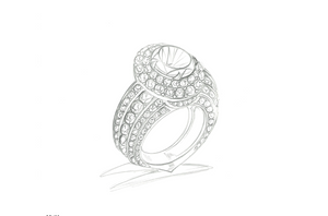 4.00ct nicht erhitzter kornblumenblauer Ceylon Saphir Ring mit D Flawless Diamanten, eingefasst in 18 Karat Weissgold