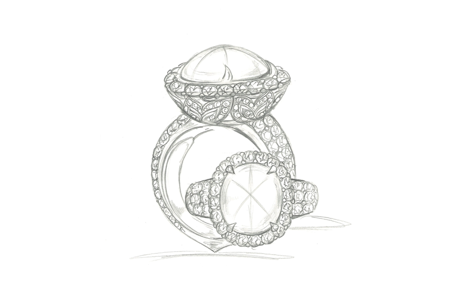 21.04ct Magenta Stern Rhodolit Granat Ring mit D Flawless Diamanten, eingefasst in 18 Karat Weissgold