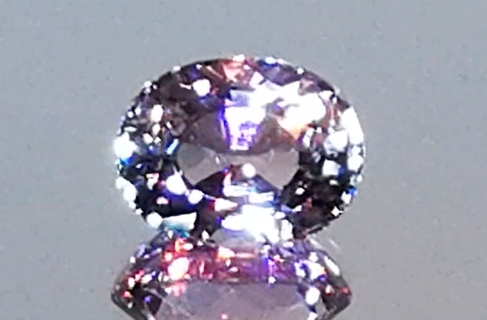 3.86ct nicht erhitzter pinker Tansanit Ring mit D Flawless Diamanten, eingefasst in 18 Karat Weissgold