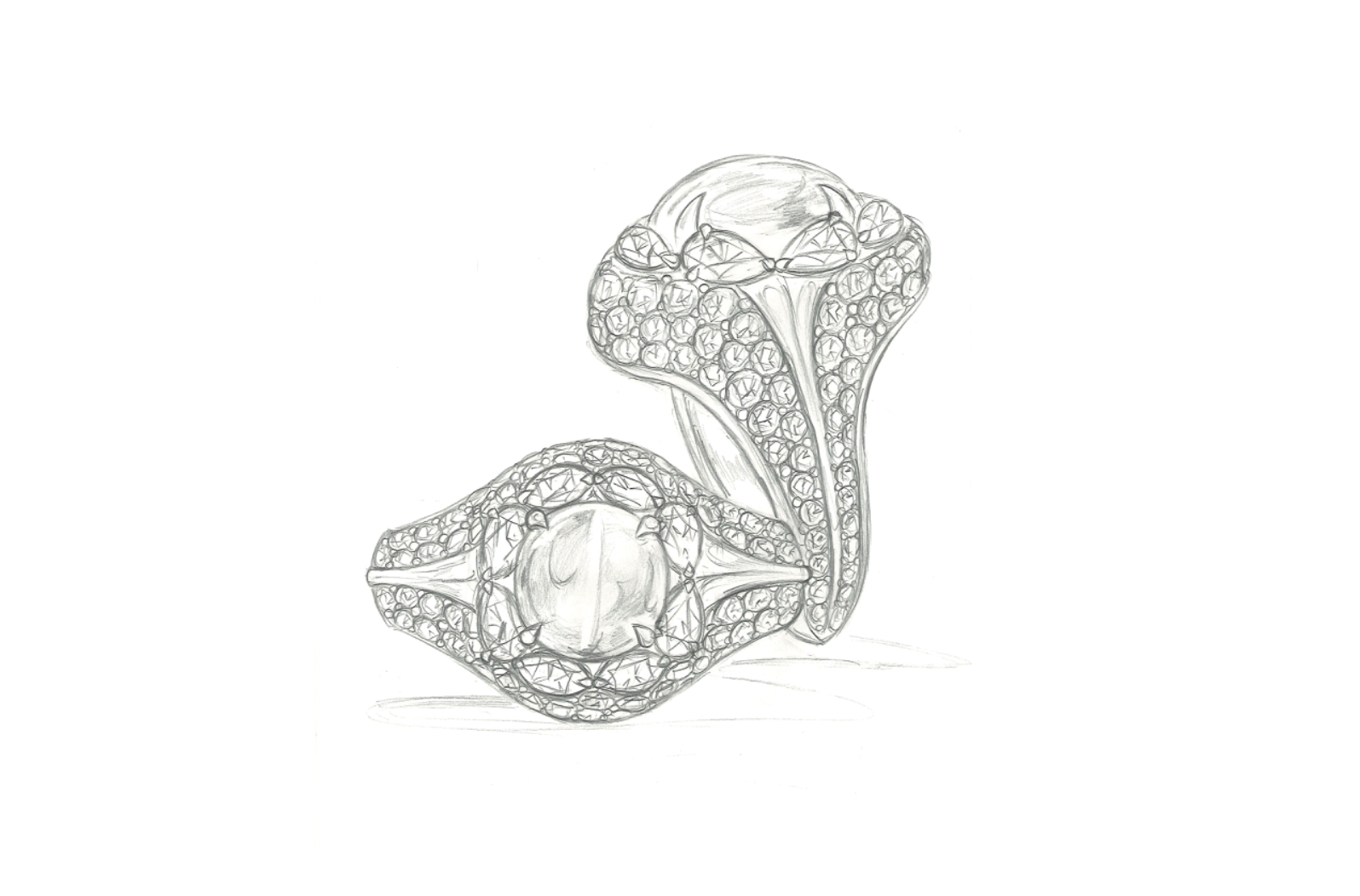 7.65ct Lavendel Stern Spinell Ring mit D Flawless Diamanten, eingefasst in 18 Karat Weissgold