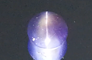 6.85ct Nicht erhitzter burmesischer Katzenauge Saphir Ring mit D Flawless Diamanten, eingefasst in 18 Karat Gelbgold