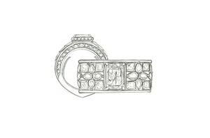 3.02ct nicht erhitzter kornblumenblauer Ceylon Saphir Ring mit D Flawless Diamanten, eingefasst in 18 Karat Gelbgold
