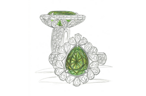 6.24ct nicht erhitzter basaltischer Montana Saphir Ring mit D Flawless Diamanten, eingefasst in 18 Karat Weissgold