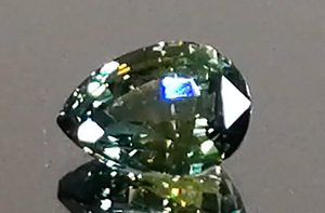 6.24ct nicht erhitzter basaltischer Montana Saphir Ring mit D Flawless Diamanten, eingefasst in 18 Karat Weissgold