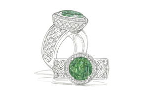 12.14ct kolumbianischer Muzo Smaragd Ring mit D Flawless Diamanten, eingefasst in 18 Karat Gelbgold