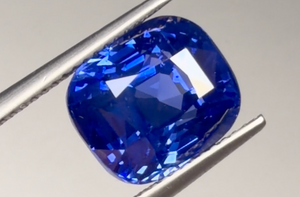 10.02ct Nicht erhitzter Royal elektirschblauer Ceylon Saphir Ring mit D Flawless Diamanten, eingefasst in 18 Karat Weissgold