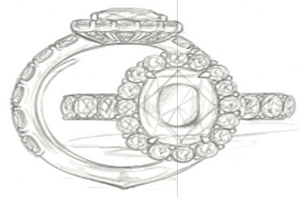 3.54ct nicht erhitzter kornblumenblauer Ceylon Saphir Ring mit D Flawless Diamanten, eingefasst in 18 Karat Weissgold
