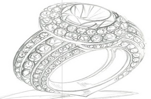 3.01ct Nicht erhitzter Kaschmir-farbener Saphir Ring mit D Flawless Diamanten, eingefasst in 18 Karat Weissgold