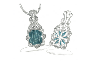 107.09ct Lupenreiner blauer afghanischer Rekord Indikolit Turmalin Halskette mit D Flawless Diamanten, eingefasst in 18 Karat Gelbgold