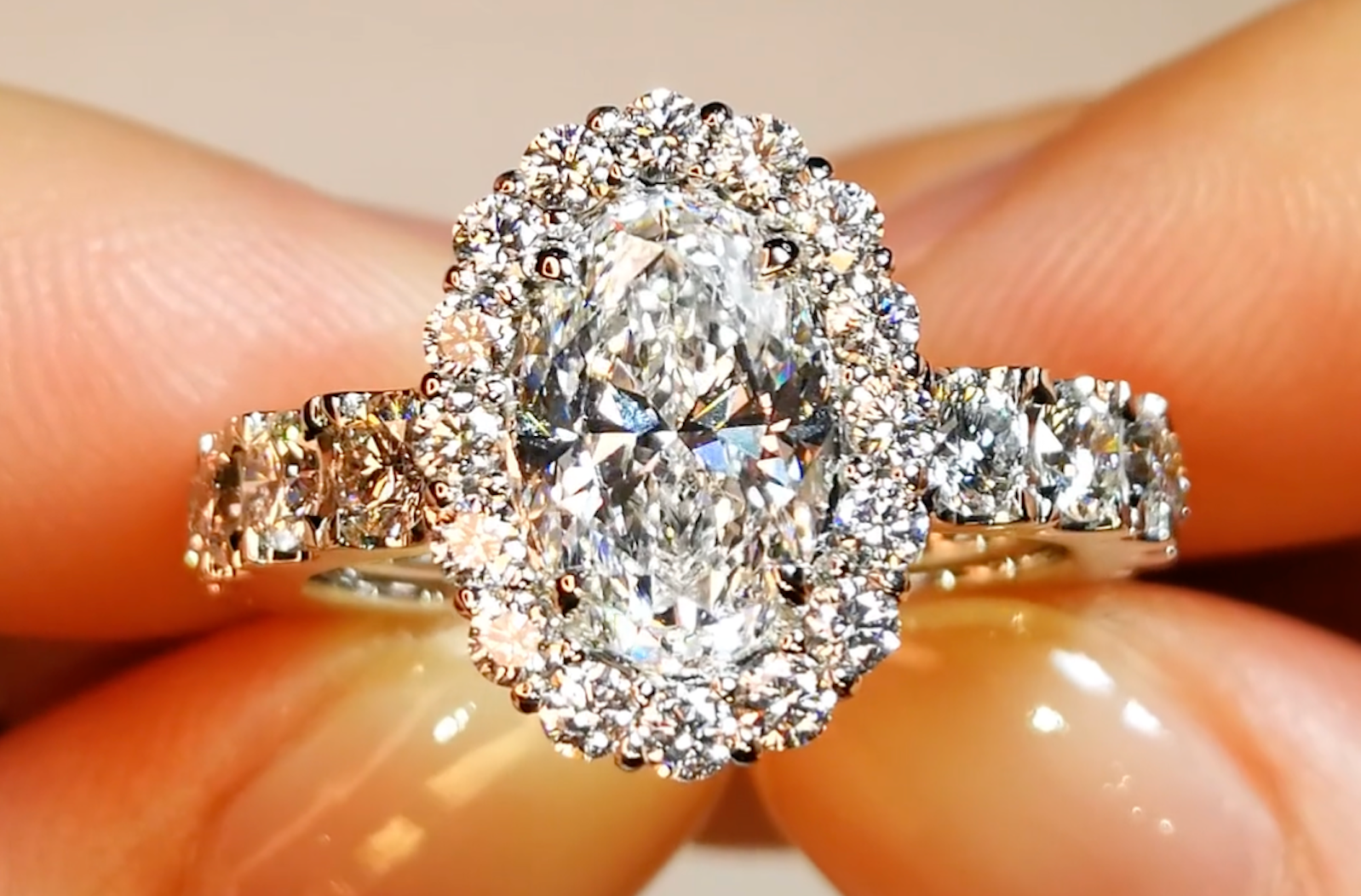 2.07ct D Flawless Golkonda Diamant Ring mit D Flawless Diamanten, eingefasst in Platin