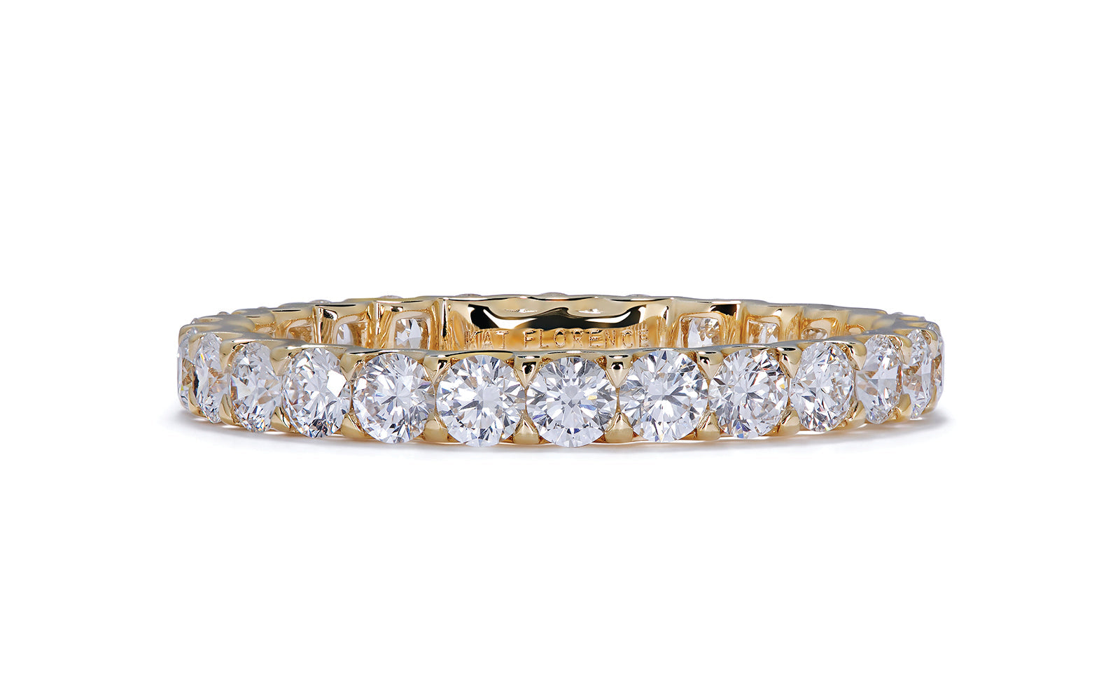 1.55ct D Flawless Diamanten Ring eingefasst in 18 Karat Gelbgold