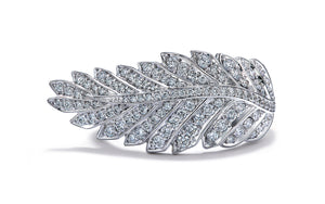 0.72ct D Flawless Diamanten Ring eingefasst in 18 Karat Weissgold