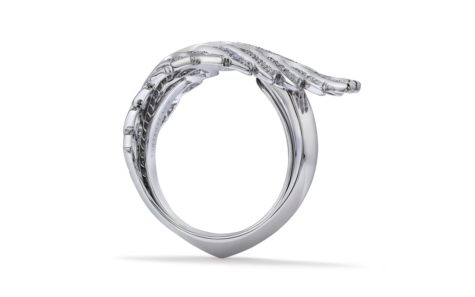 0.72ct D Flawless Diamanten Ring eingefasst in 18 Karat Weissgold