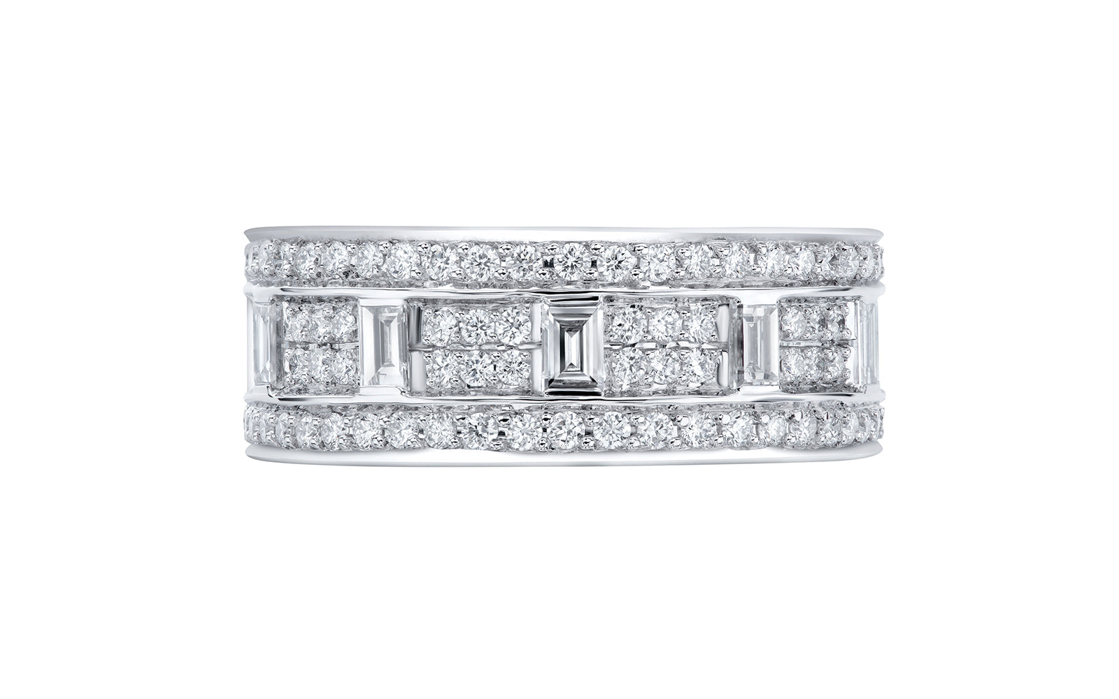 Symmetry 1.00ct D Flawless Diamanten Ring eingefasst in Platin