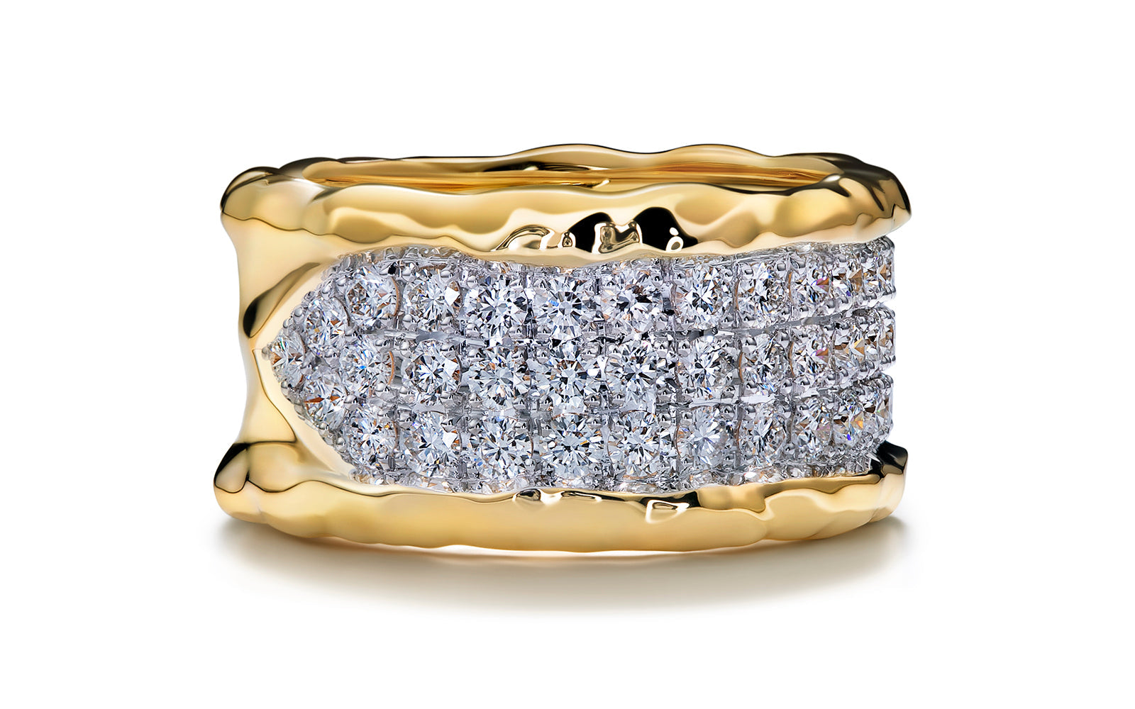 1.44ct D Flawless Diamanten Ring eingefasst in 18 Karat Gelbgold