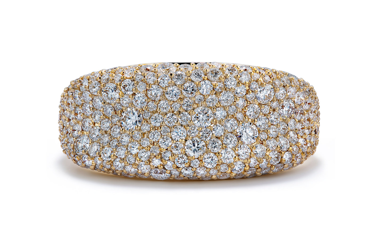 Lima Bean 1.68ct D Flawless Diamanten Ring eingefasst in 18 Karat Gelbgold