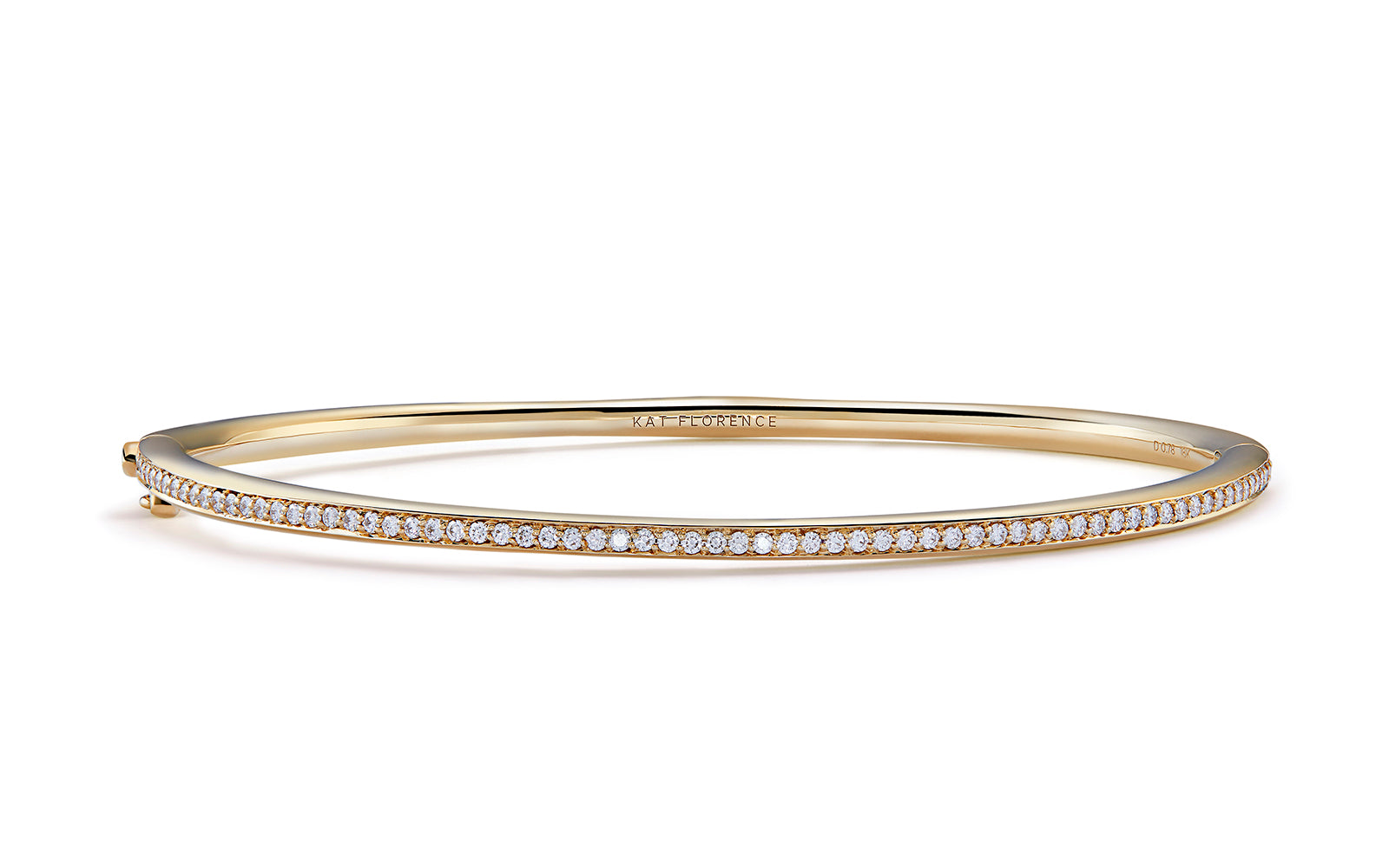 Eternity 0.78ct D Flawless Diamanten Armreif eingefasst in 18 Karat Gelbgold