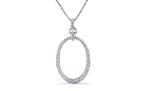 2.03ct D Flawless Diamanten Halskette, eingefasst in 18 Karat Weissgold