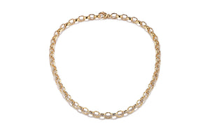 Kat Florence D Flawless Diamanten Halskette, eingefasst in 18 Karat Gelbgold