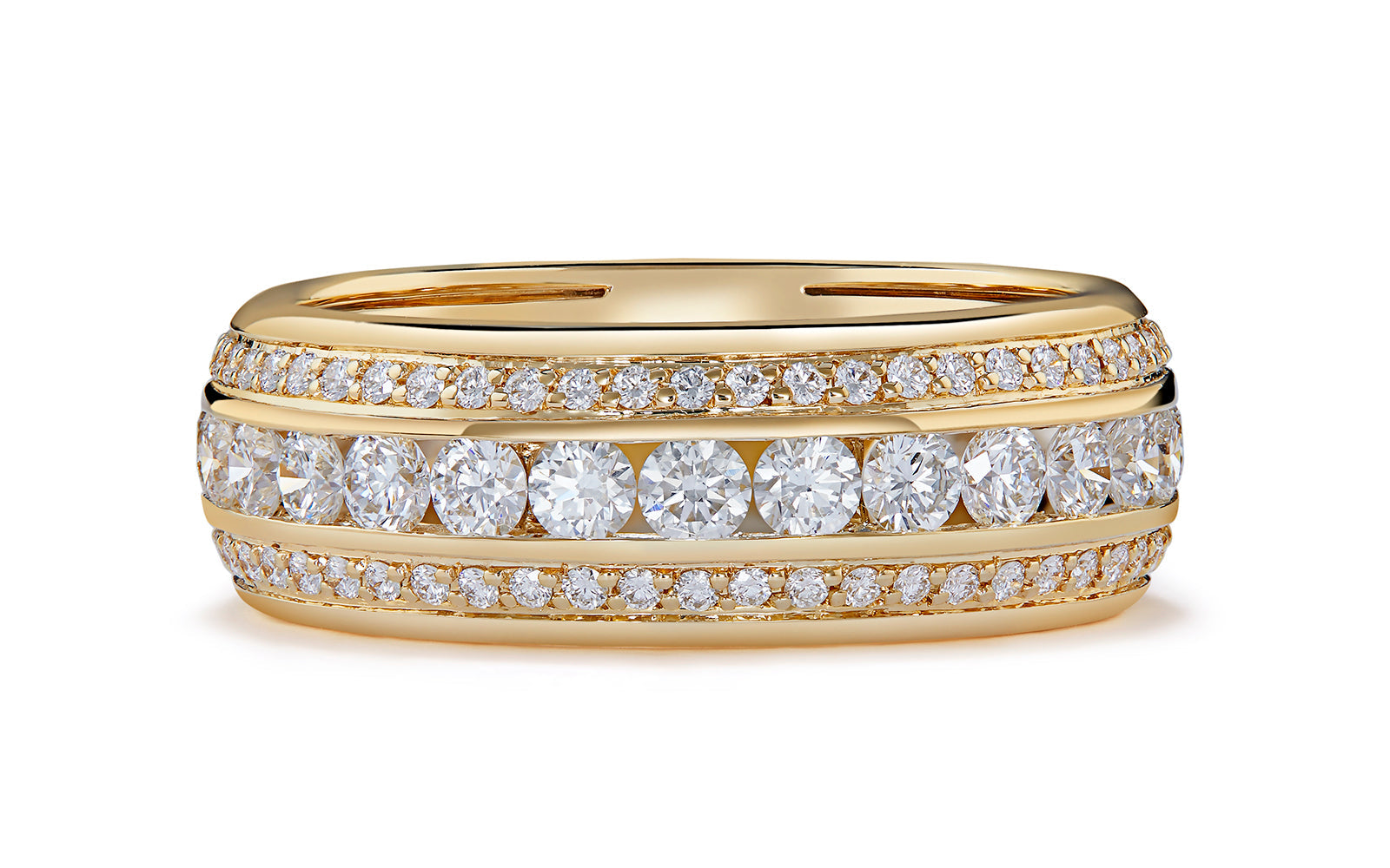 1.75ct D Flawless Diamanten Ring eingefasst in 18 Karat Gelbgold
