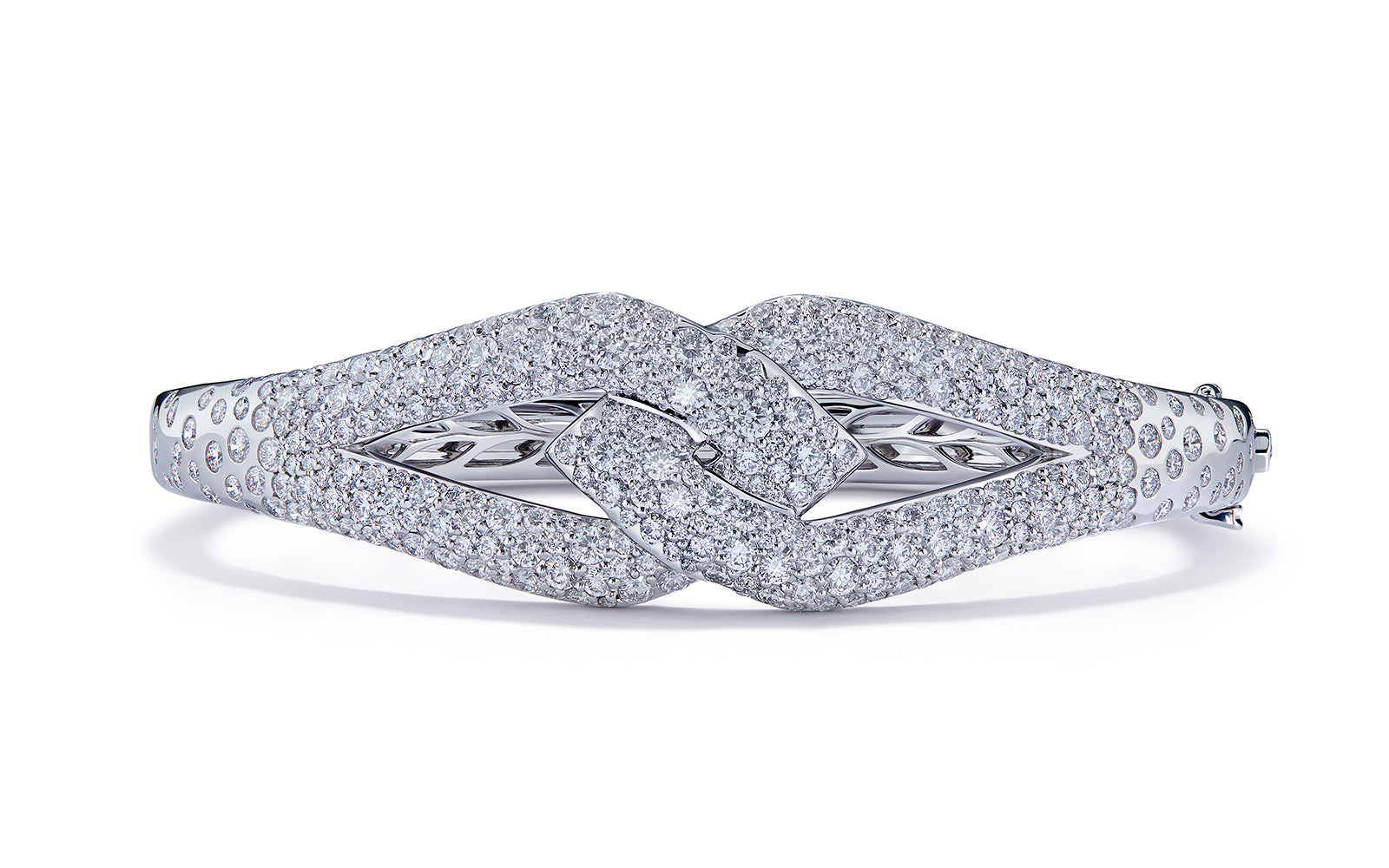 5.38ct D Flawless Diamanten Armreif eingefasst in 18 Karat Weissgold