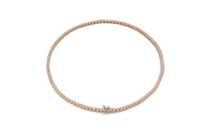 7.52ct D Flawless Diamanten Halskette, eingefasst in 18 Karat Gelbgold