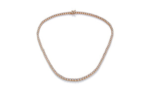 7.52ct D Flawless Diamanten Halskette, eingefasst in 18 Karat Gelbgold