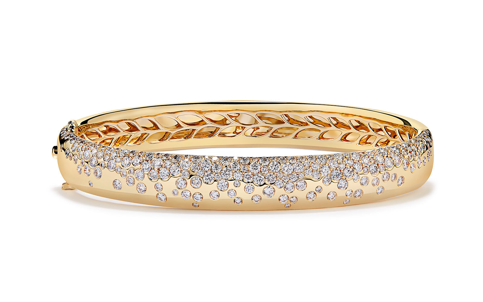 Sodapop 2.76ct D Flawless Diamanten Armreif, eingefasst in 18 Karat Gelbgold