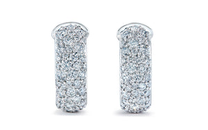 2.00ct D Flawless Diamanten Ohrringe eingefasst in 18 Karat Weissgold