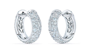 2.00ct D Flawless Diamanten Ohrringe eingefasst in 18 Karat Weissgold