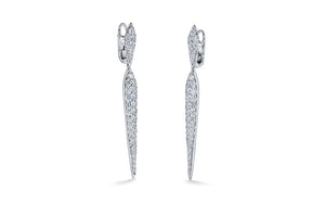 2.44ct D Flawless Diamanten Ohrringe eingefasst in 18 Karat Weissgold