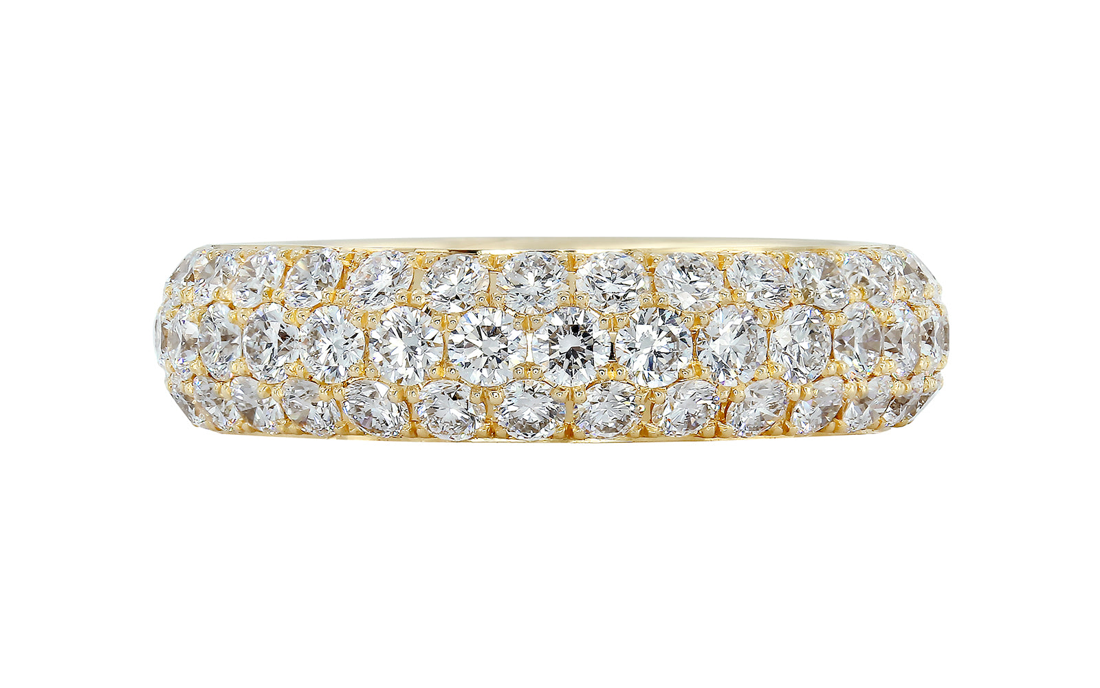 Sunshine 2.84ct D Flawless Diamanten Ring eingefasst in 18 Karat Gelbgold