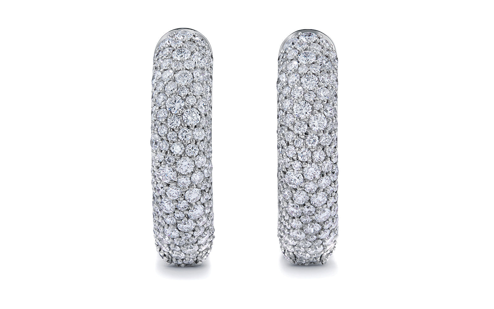 2.78ct D Flawless Diamanten Ohrringe eingefasst in 18 Karat Weissgold