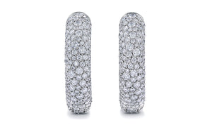 2.78ct D Flawless Diamanten Ohrringe eingefasst in 18 Karat Weissgold