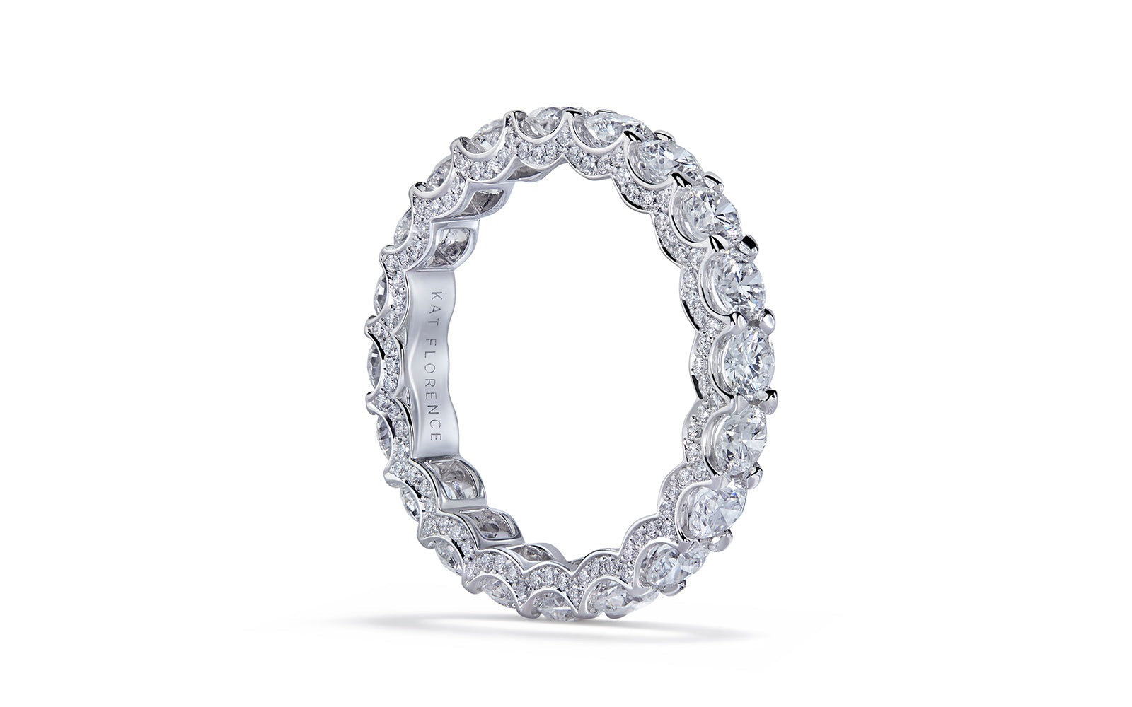 3.20ct D Flawless Diamanten Ring eingefasst in 18 Karat Weissgold