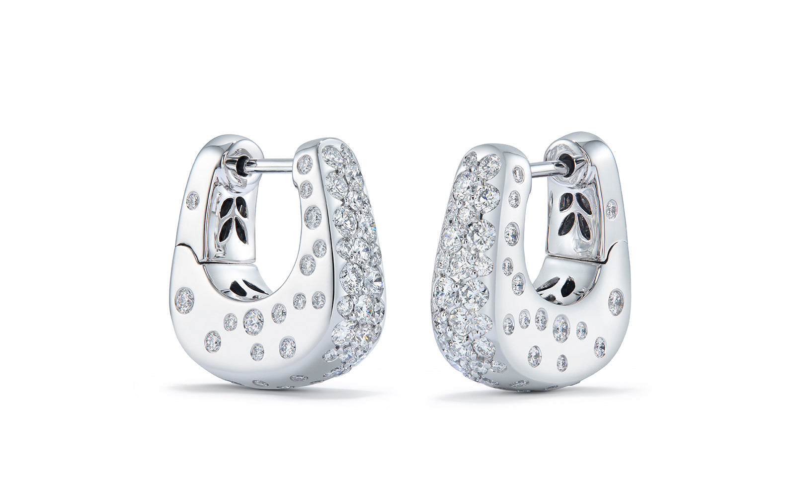 1.50ct D Flawless Diamanten Ohrringe eingefasst in 18 Karat Weissgold
