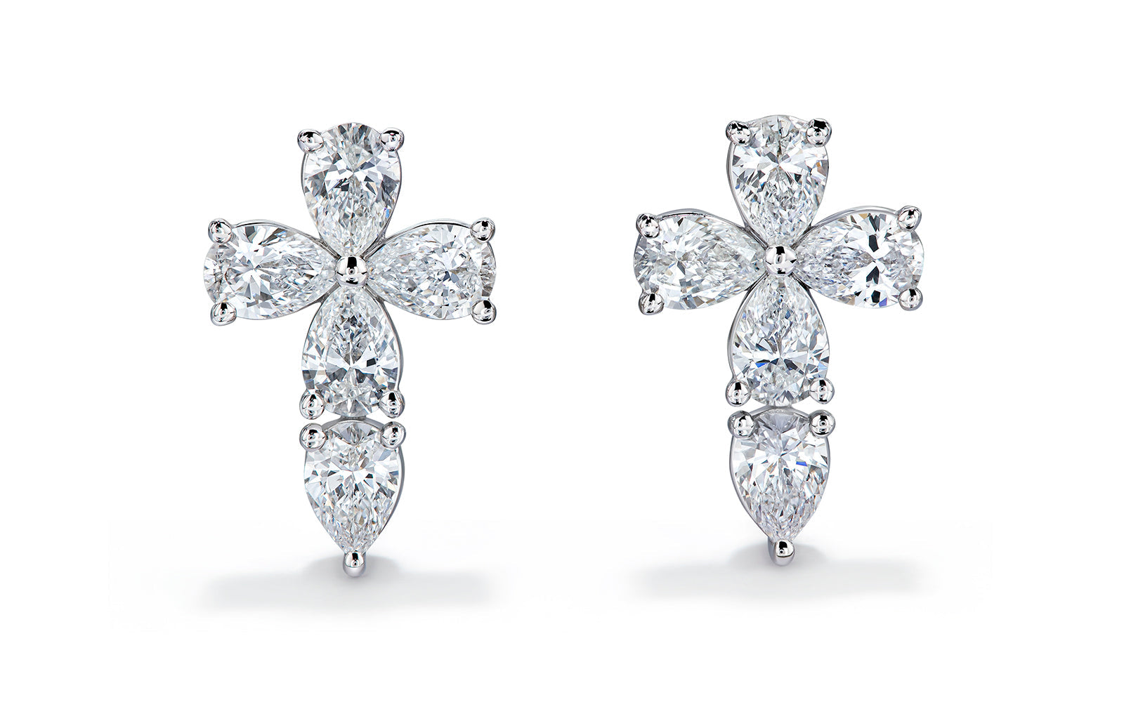 Vatican 0.76ct D Flawless Diamanten Ohrringe eingefasst in 18 Karat Weissgold