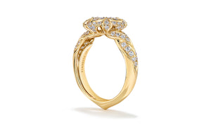 1.13ct D Flawless Diamanten Ring eingefasst in 18 Karat Gelbgold