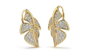 1.64ct D Flawless Diamanten Ohrringe eingefasst in 18 Karat Gelbgold