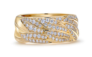 1.00ct D Flawless Diamanten Ring eingefasst in 18 Karat Gelbgold