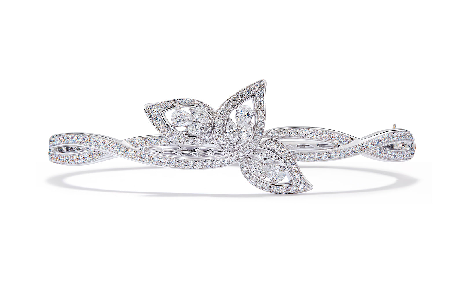 2.63ct D Flawless Diamanten Armreif eingefasst in 18 Karat Weissgold