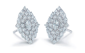 1.82ct D Flawless Diamanten Ohrringe eingefasst in 18 Karat Weissgold