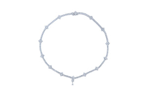 18.79ct D Flawless Diamanten Halskette eingefasst in 18 Karat Weissgold