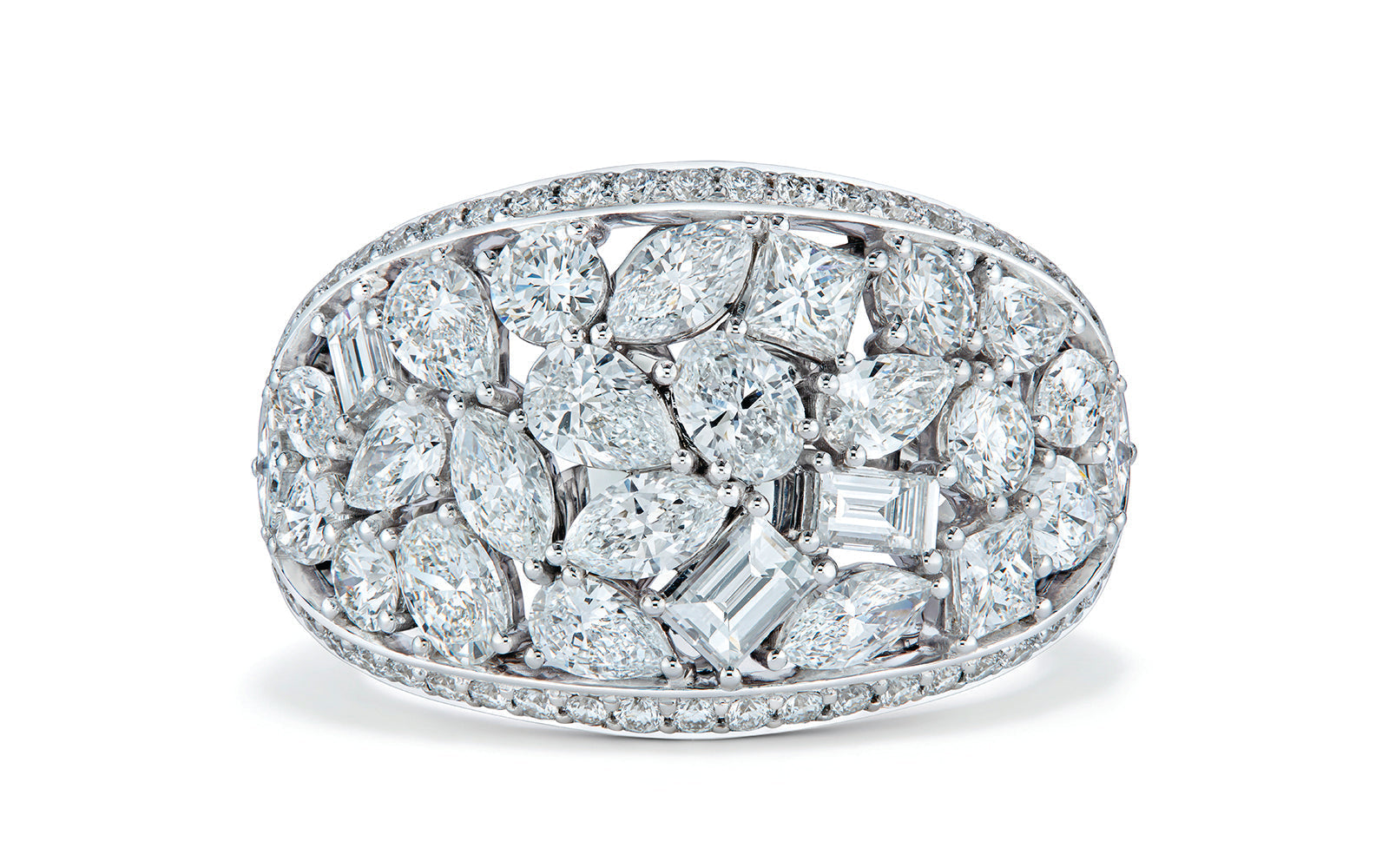 3.24ct D Flawless Diamanten Ring eingefasst in 18 Karat Weissgold