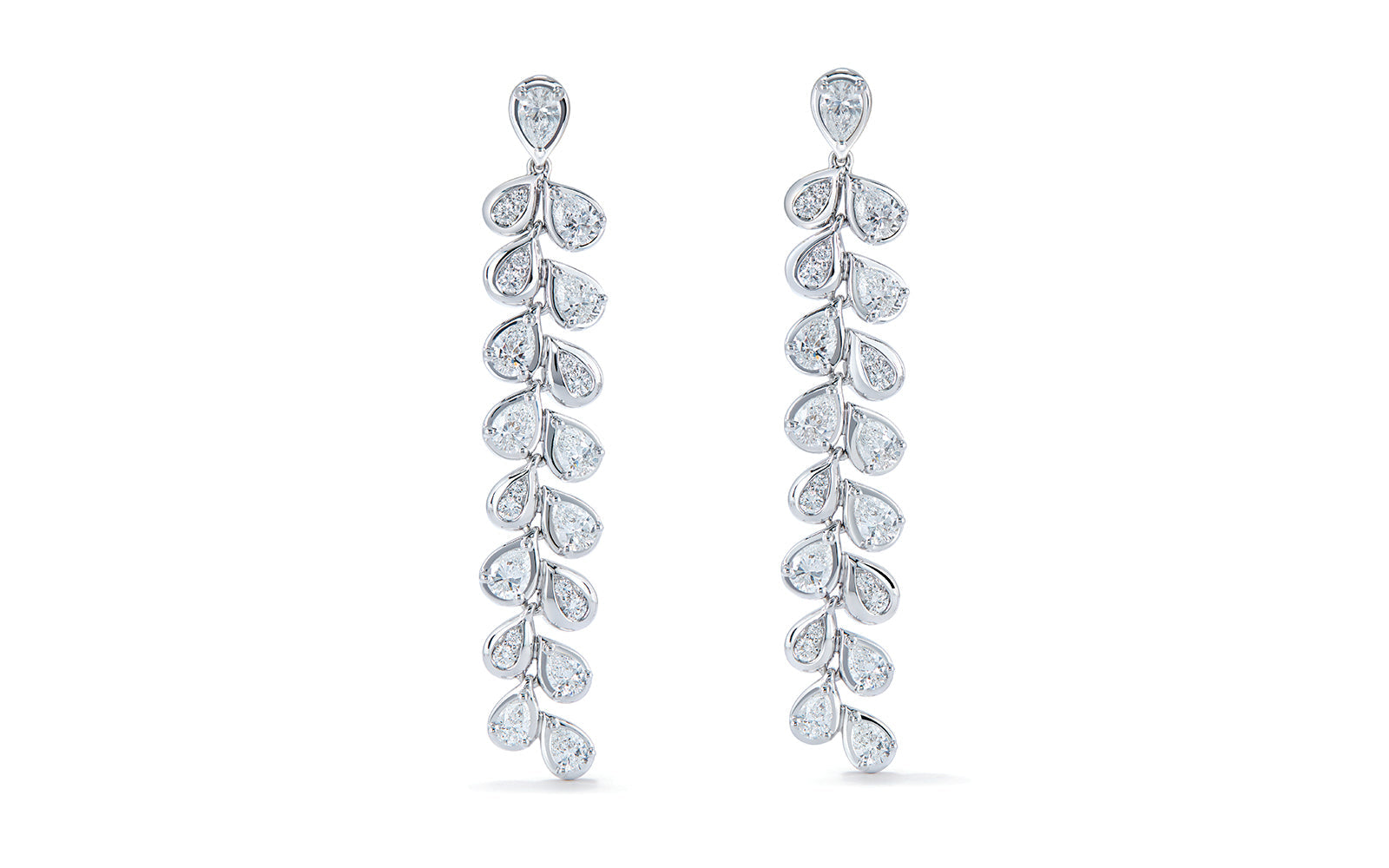 3.02ct D Flawless Diamanten Ohrringe eingefasst in 18 Karat Weissgold