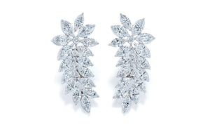 2.46ct D Flawless Diamanten Ohrringe eingefasst in 18 Karat Weissgold
