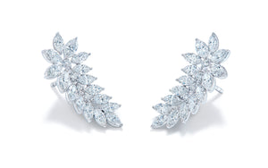 2.46ct D Flawless Diamanten Ohrringe eingefasst in 18 Karat Weissgold